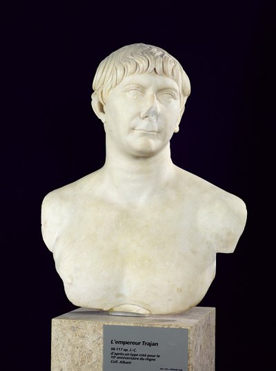 Busto di Traiano (53-117) c.108 da Roman